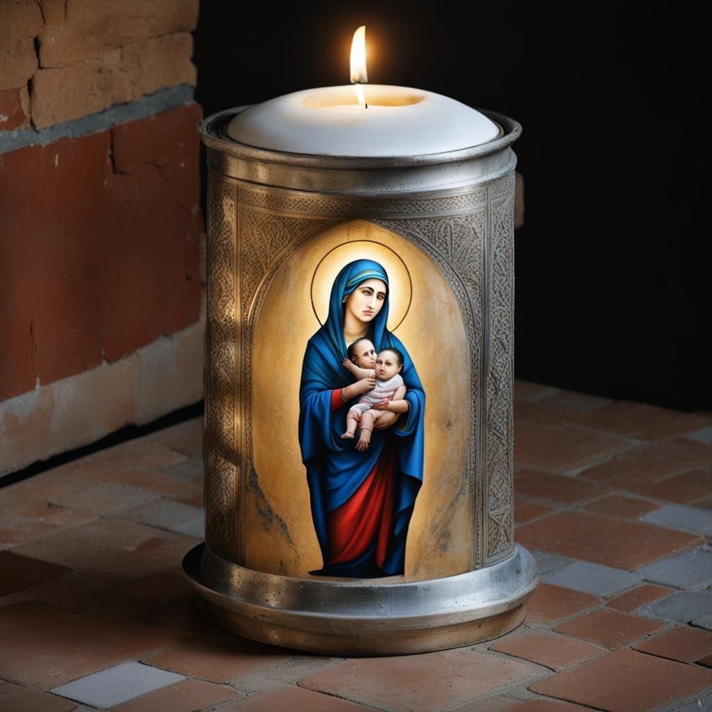 Palestinian Madonna: Evocative AI Art