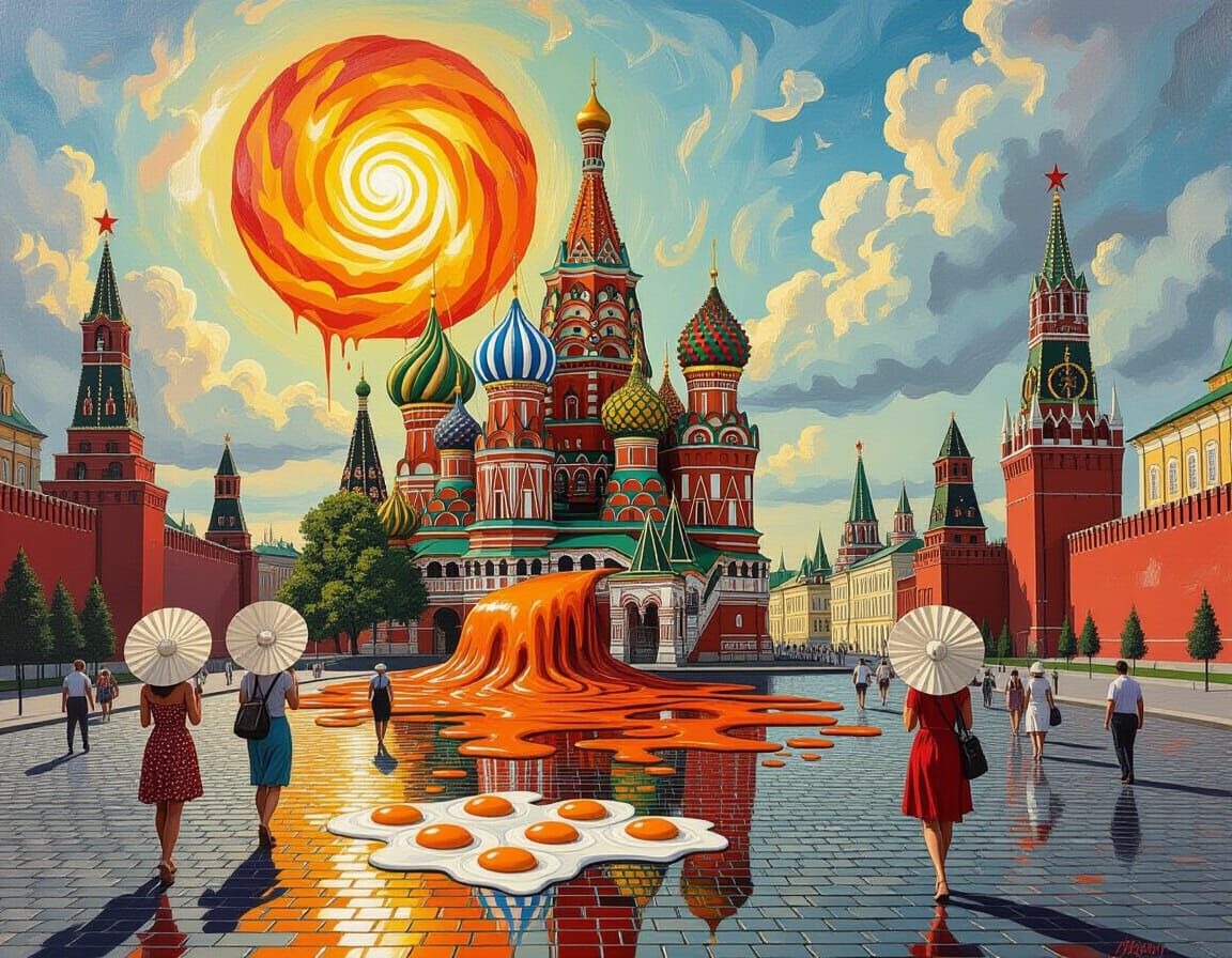 Kremlin Melts: Surreal Summer Heat in Moscow