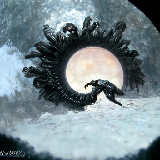 Ouroboros Serpent Before Dying Sun