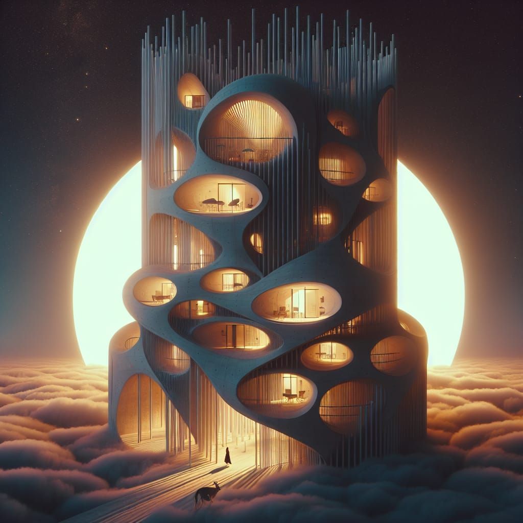 Parametric Blob Architecture in Nightspace