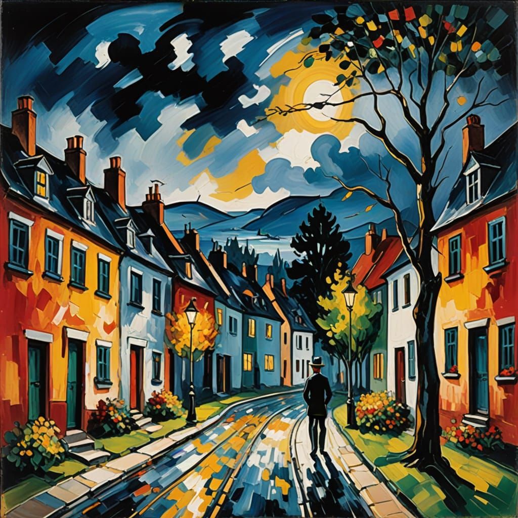 Living Fully: A Fauvist Inspired Depiction