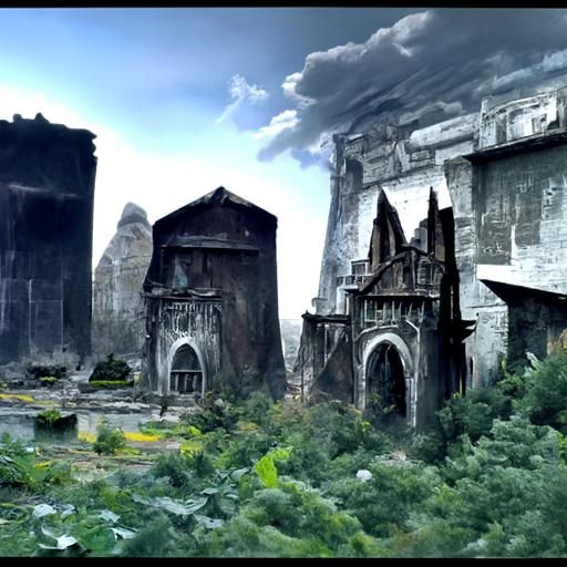 Evocative Matte Painting of a Past Life
