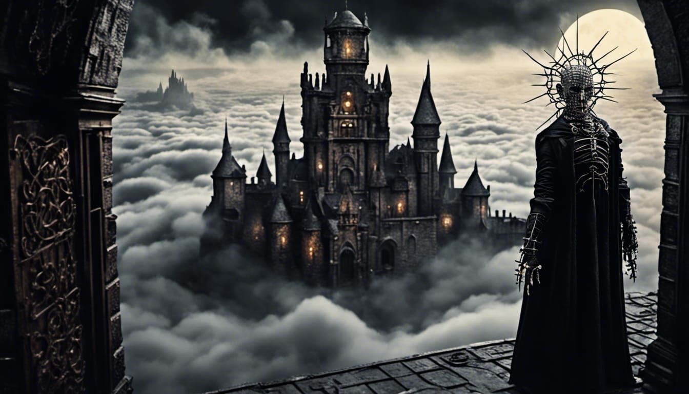 Hellraiser Cityscape Above the Clouds