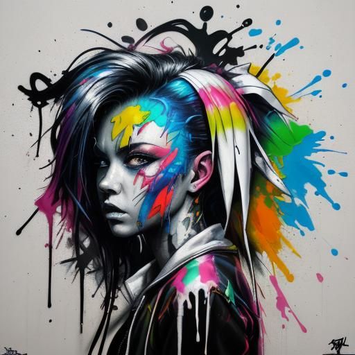 Straitjacket Graffiti Art in Splash Style