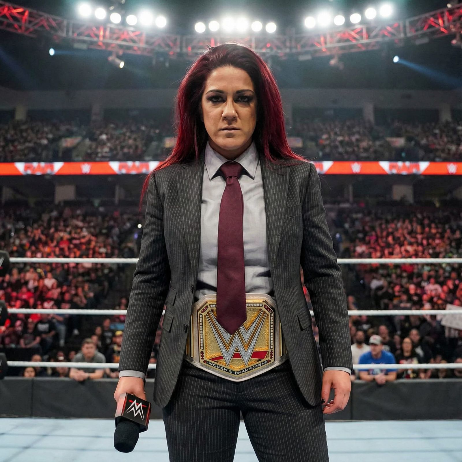 WWE Champion Delivers Fiery Promo in Wrestling Ring