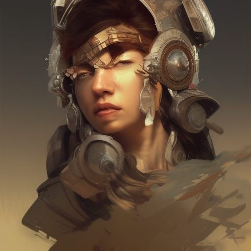 War Pigs Battle Portrait in Art Nouveau Style