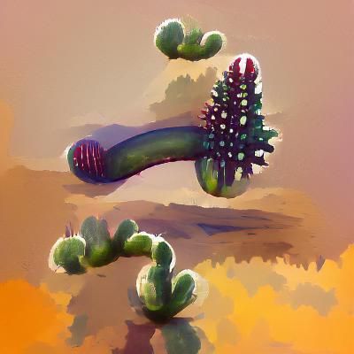 Strange Alien Cactus Plant Lifeform