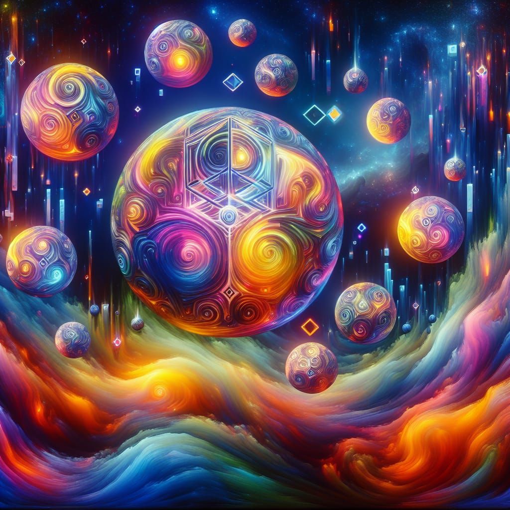 Neon Spheres: Trans-dimensional Communication