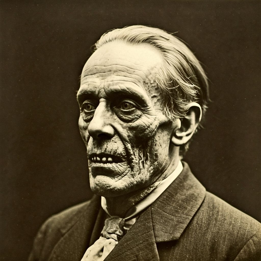 Eerie Macabre Gums and Limbs in Vintage Photogravure Style