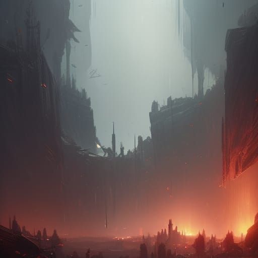 Dark Fantasy Heartbreak in Hyperdetailed Concept Art