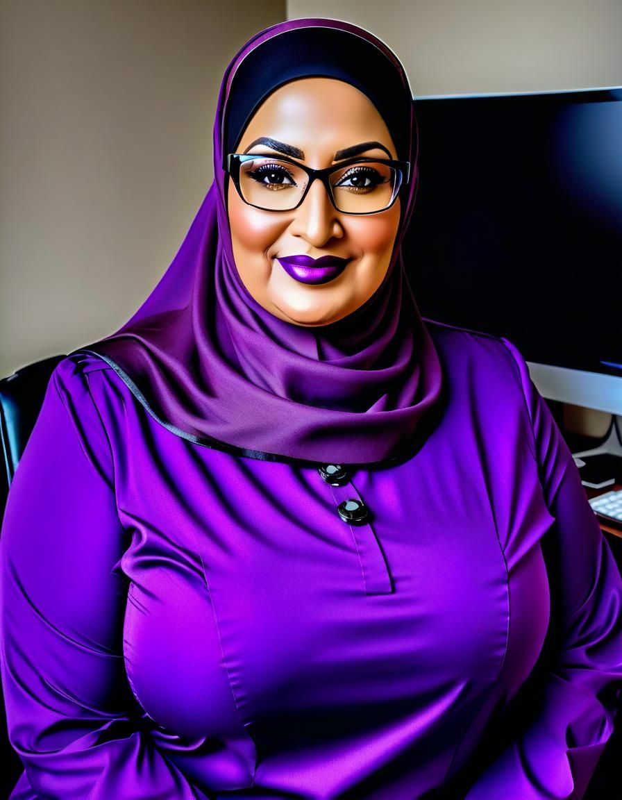 Detailed Portrait of Middle Eastern Nurse in Office