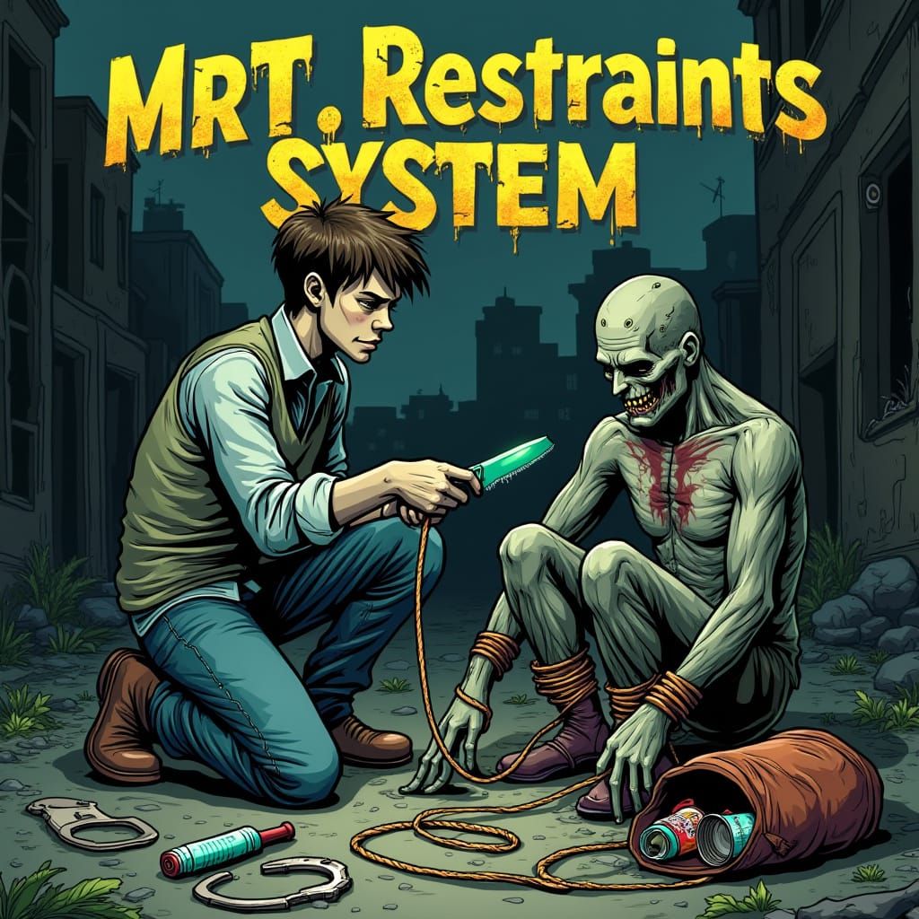 Gritty Graphic Novel Poster for Project Zomboid Mod