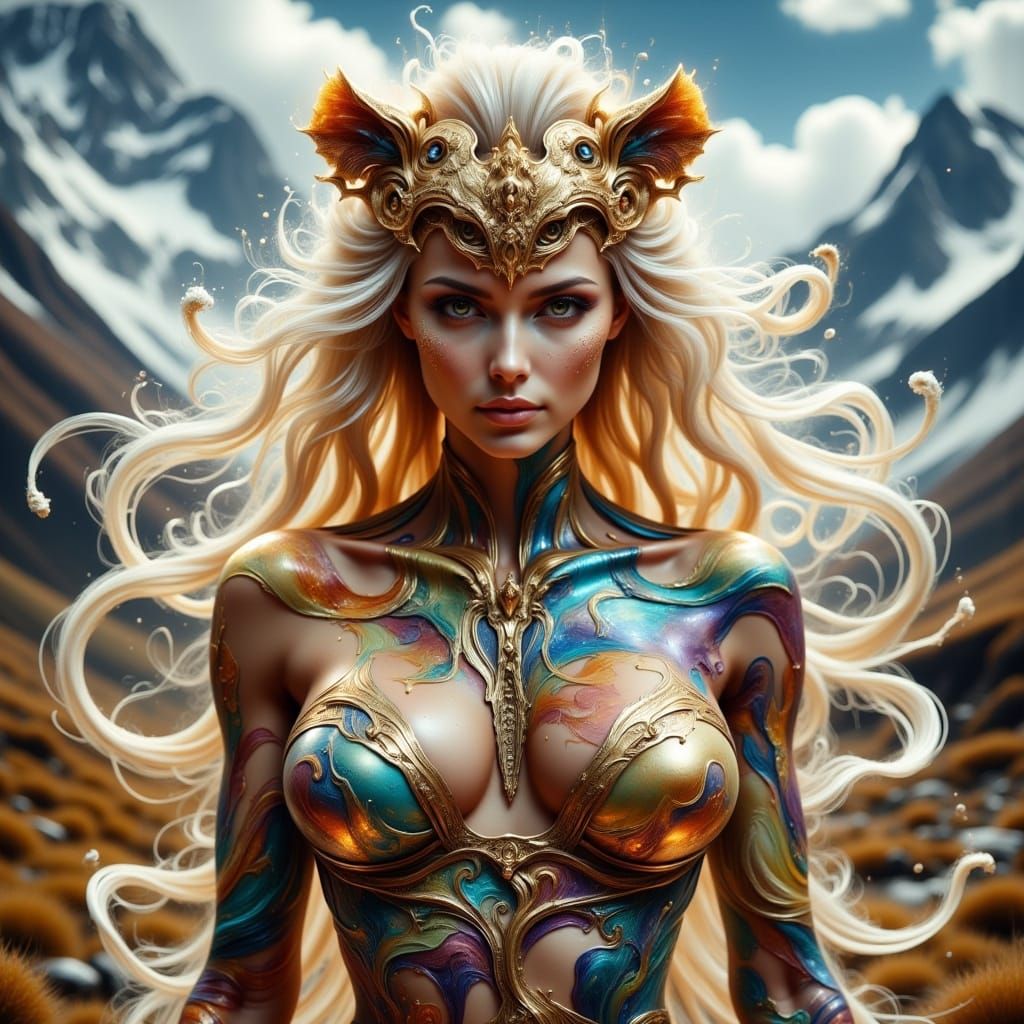 Sorceri-Demon Hybrid Warrior in Ethereal Magic