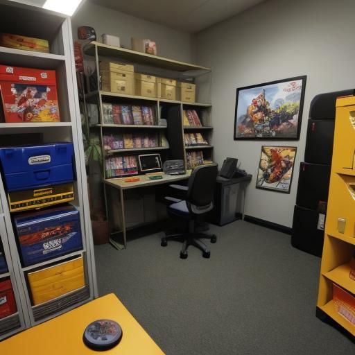 Naruto playing videogames in the backrooms next to a Toyota Camry