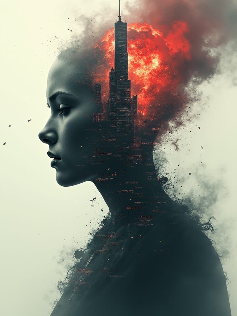 Female Portrait / Skyscraper / Inferno