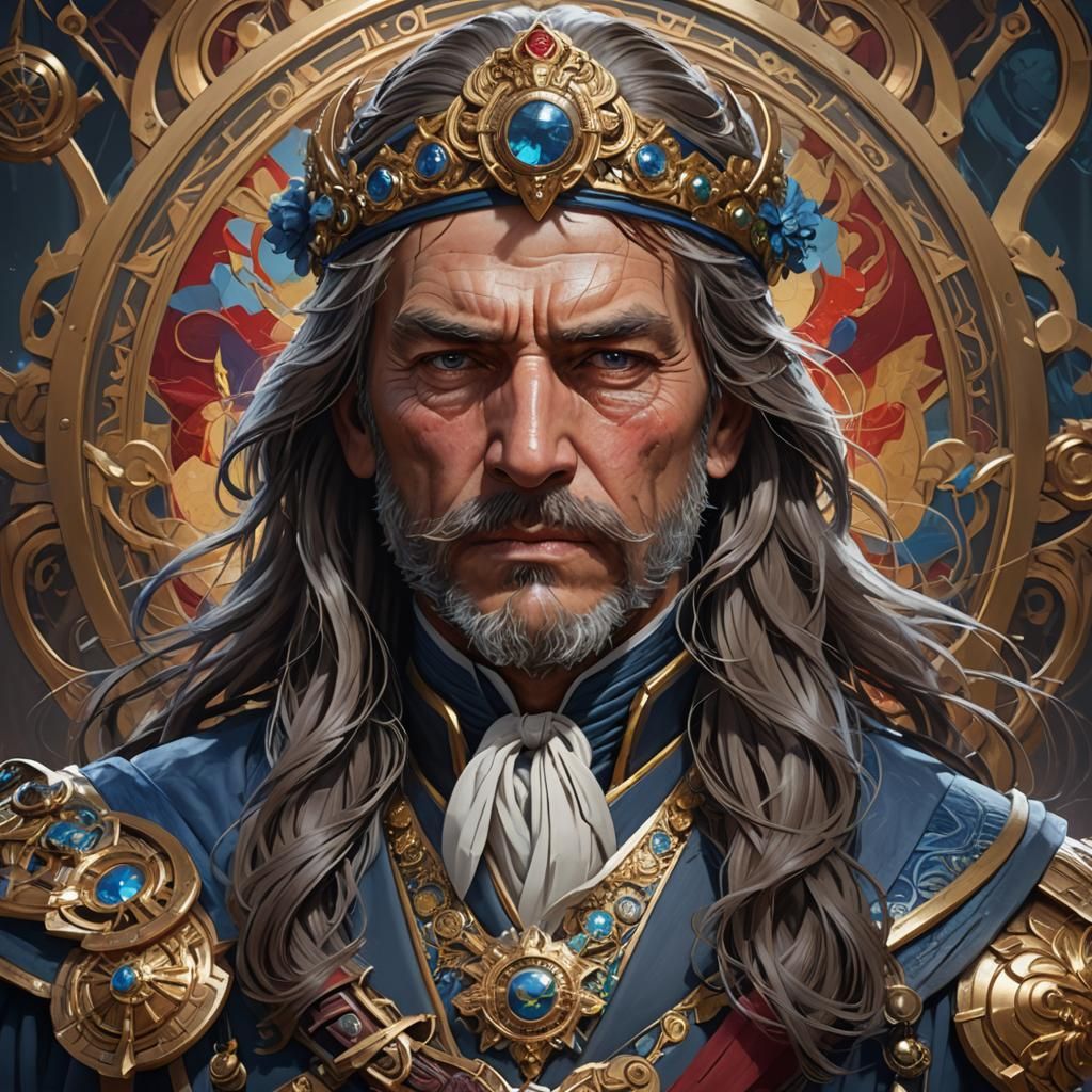 Ulan Captain Portrait in Hyperdetailed Digital Art Style