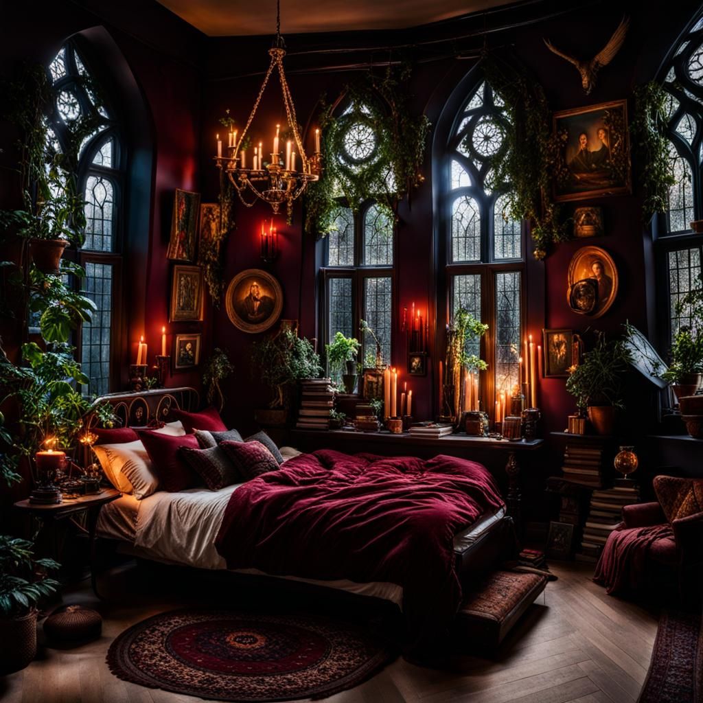 Maximalist Cozy Bedroom