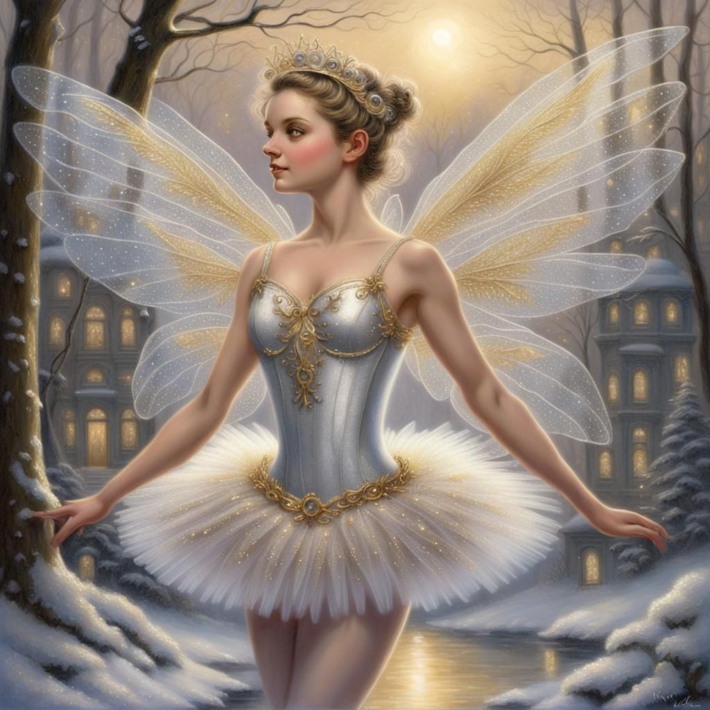 New Year's Eve Fairy in Ballet Tutu