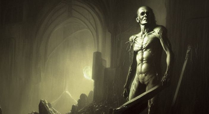 Frankenstein's Monster in Horror Style