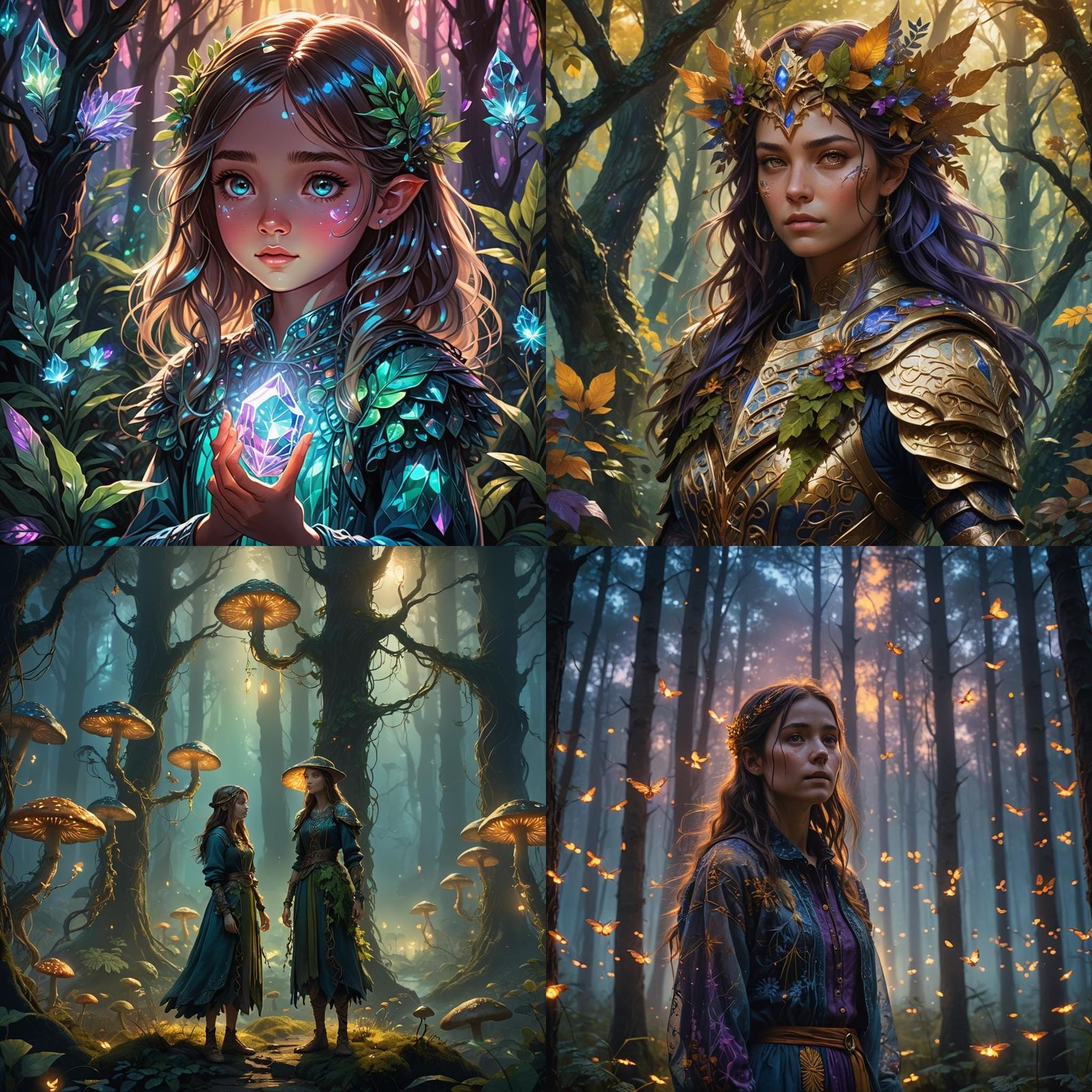 Detailed Matte Painting of Emmi in Deep Color