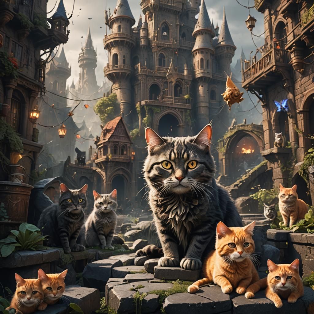 Detailed Matte Painting in Deep Color