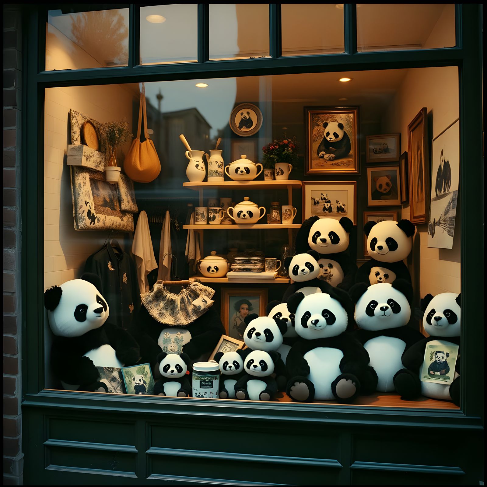 A Cinematic British Shop Window Scene in Film-Style