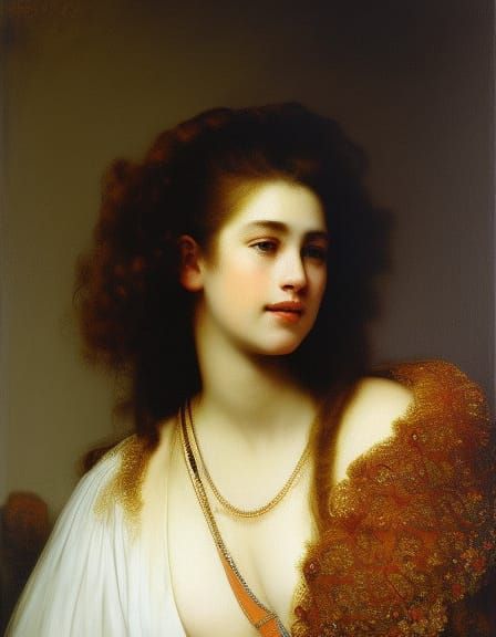 Baroque Portrait of a Young Woman