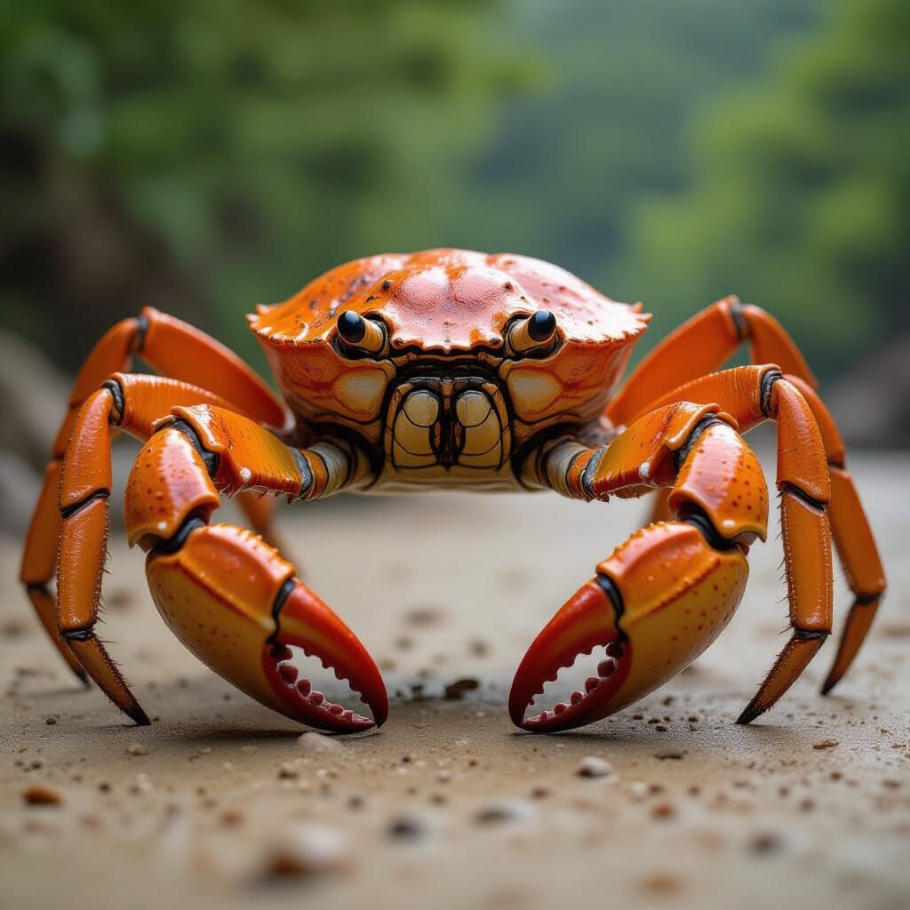 Giant Crab Close-Up: Ultra-Realistic Detail