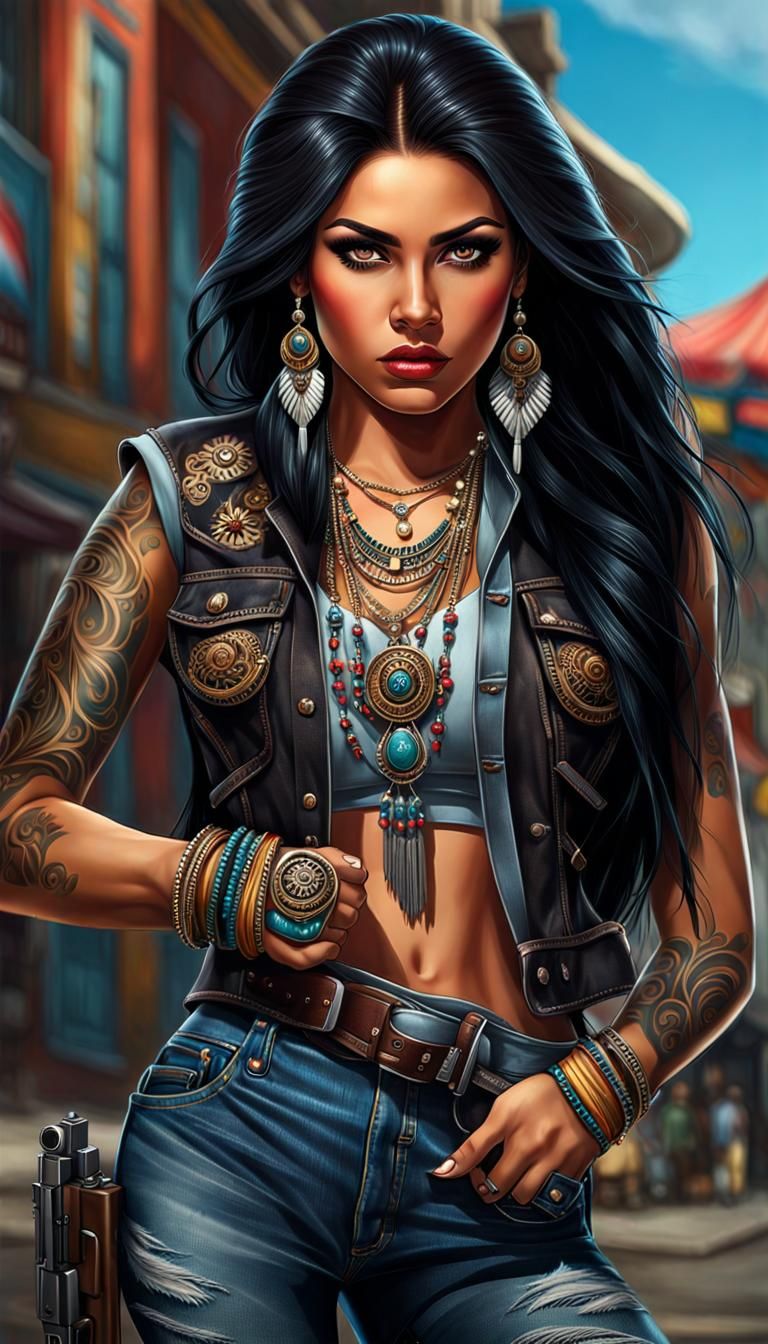 Sinaloa Cartel Sicaria: Hyperrealistic Portrait