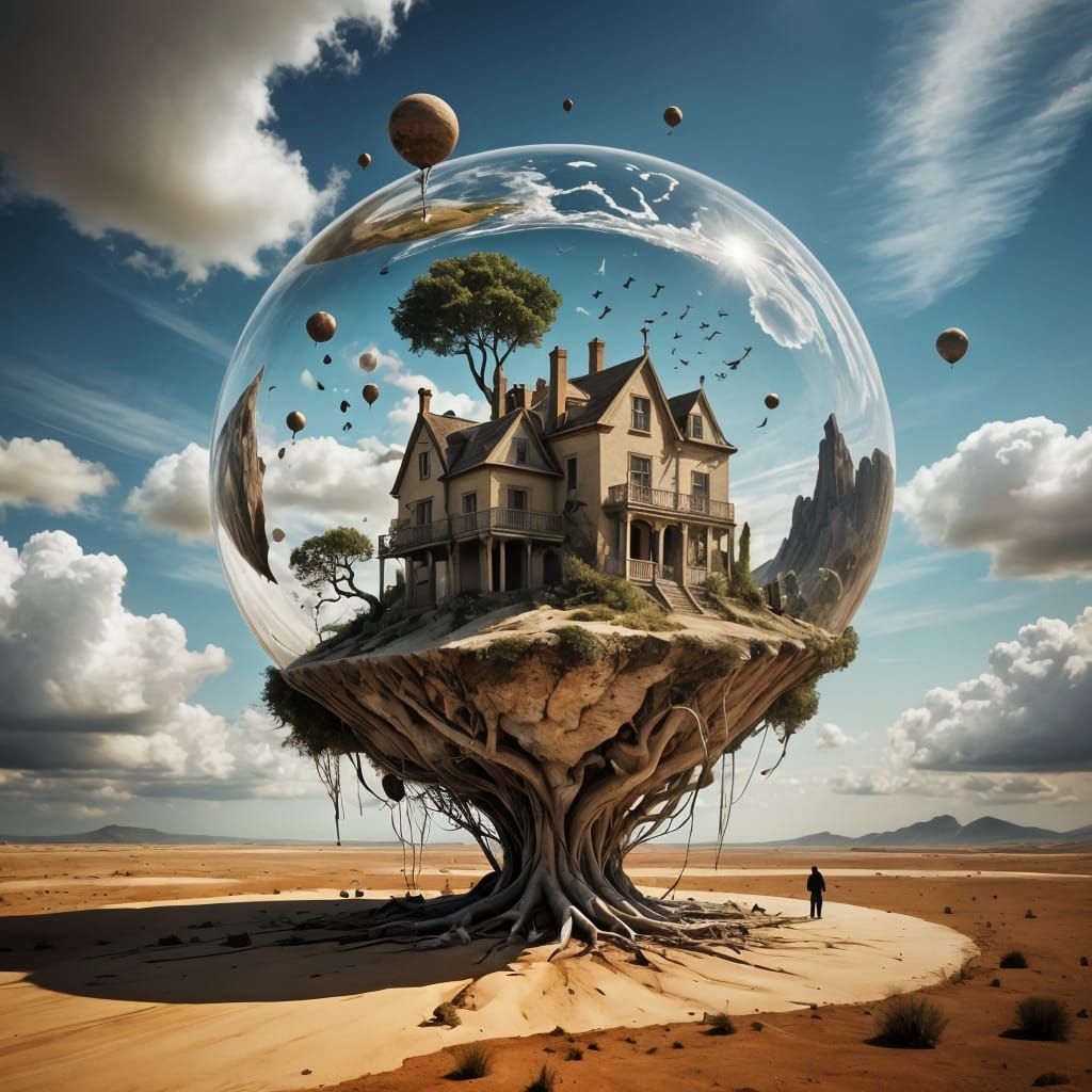 Surreal Dreamscape in Vibrant Colors