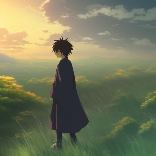 Anime Key Visual Inspired by Ghibli and Shinkai