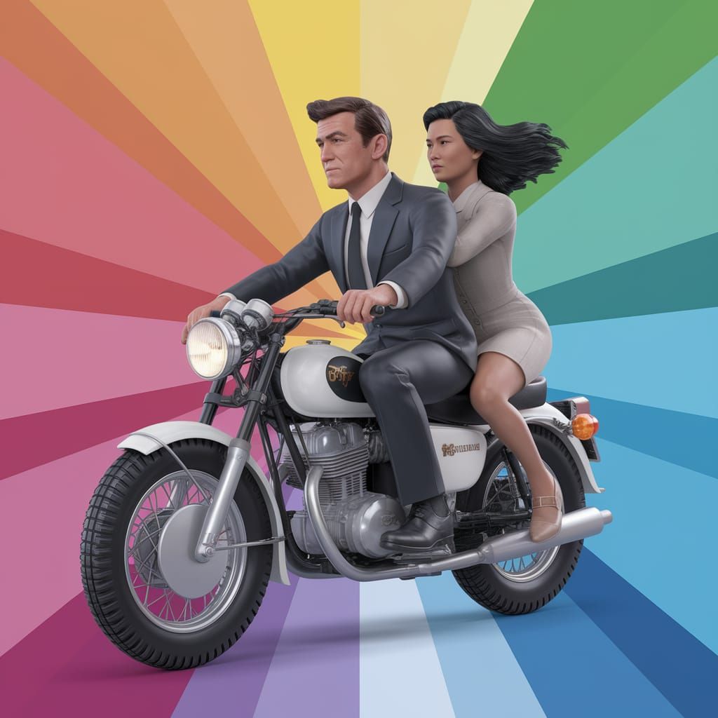 James Bond and Wai Lin (Tomorrow Never Dies)