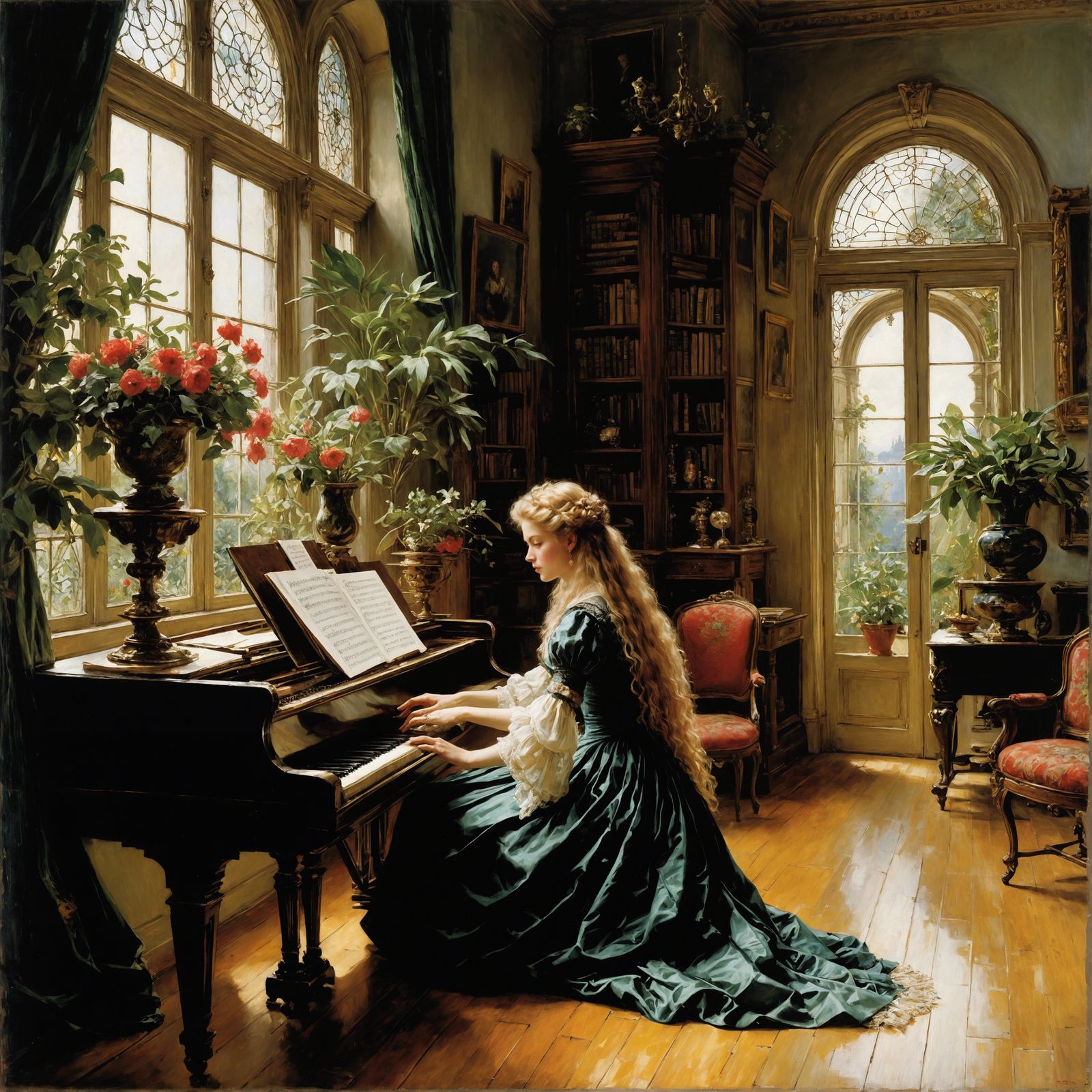 Mozart Sonatina Number 4 fills the solarium