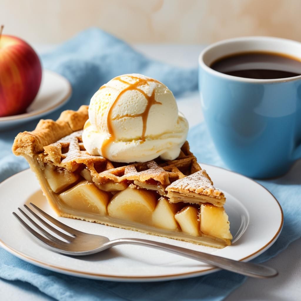 Still Life: Apple Pie and Coffee