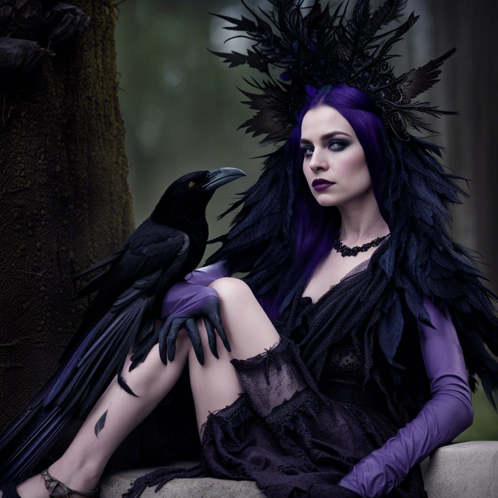 Mystical Raven Queen of the Dark Arts