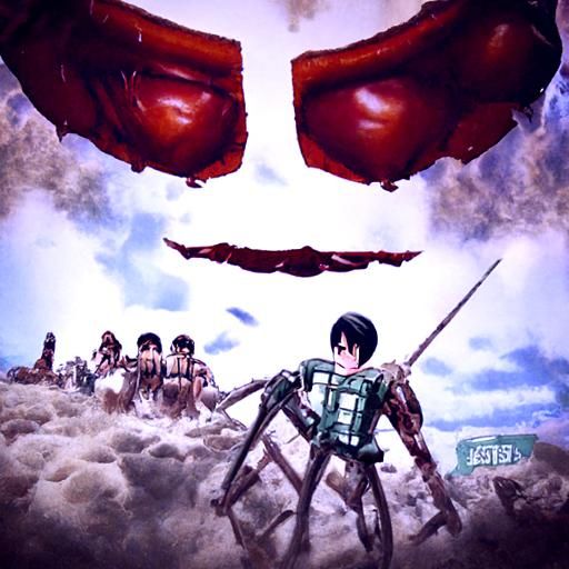 Colossal Titans Attack Cityscape