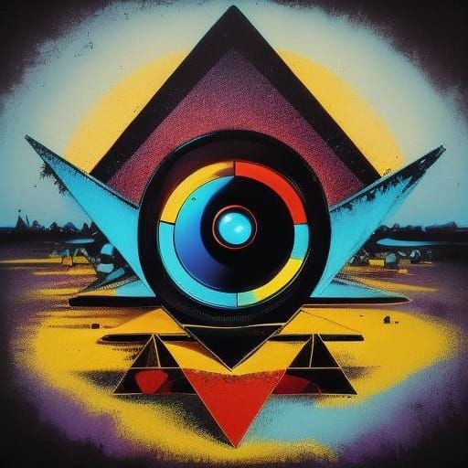 Magical Portal to the Unknown: Synthwave Album Art