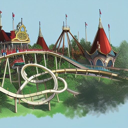 Efteling Concept Art of a Rollercoaster