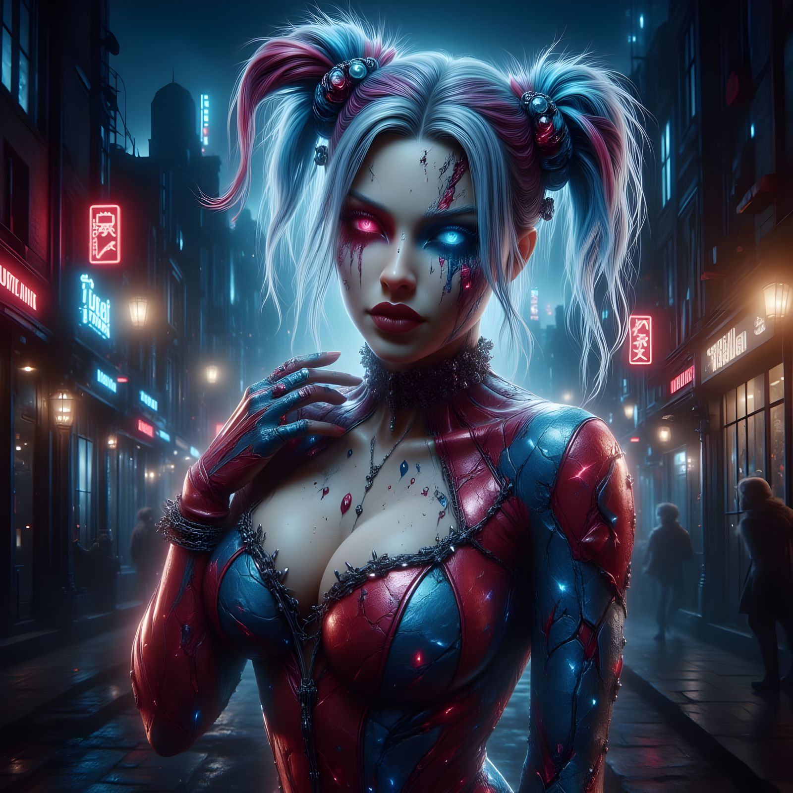 Ominous Harley Quinn Portrait