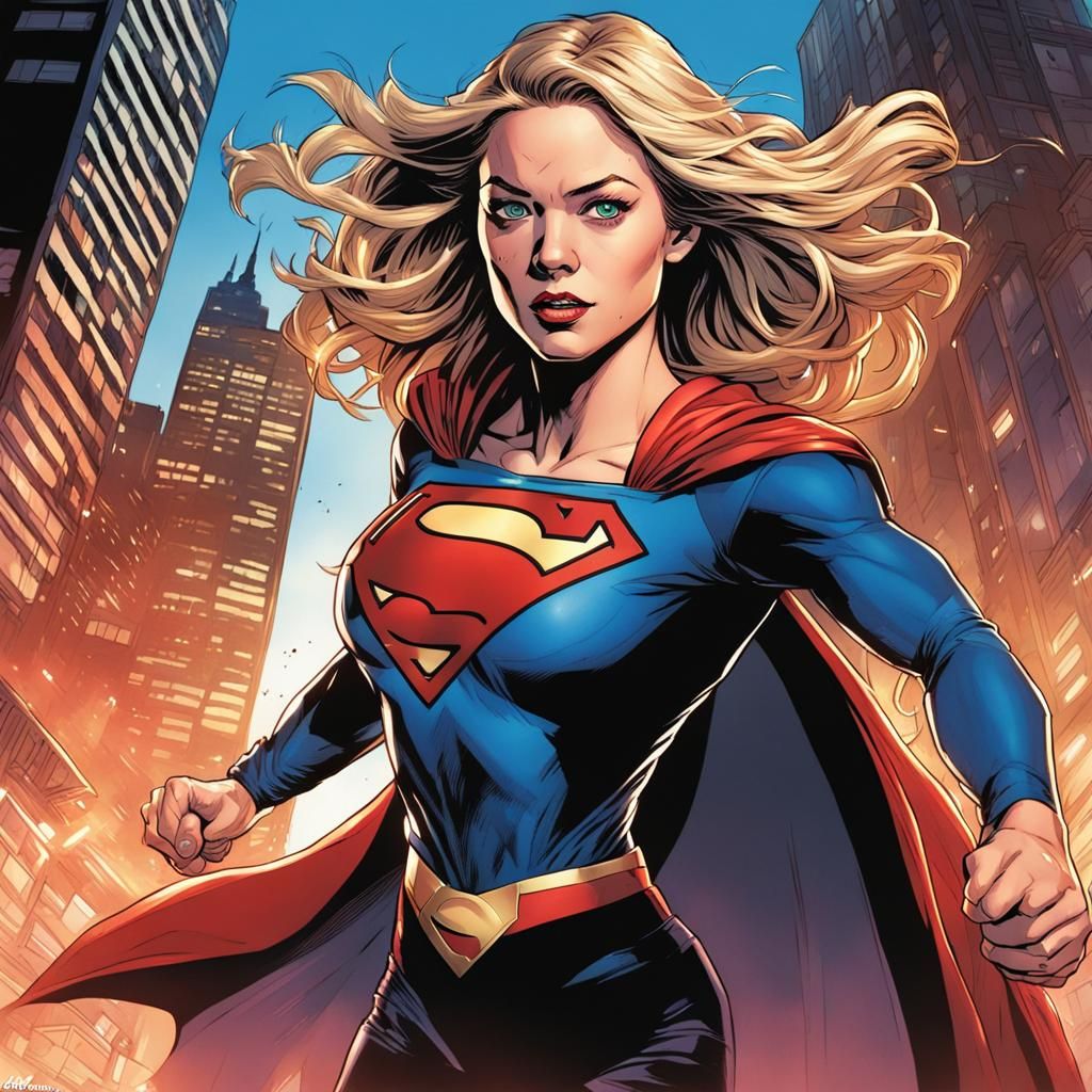 Supergirl Comic Book Art by Mark Brooks
