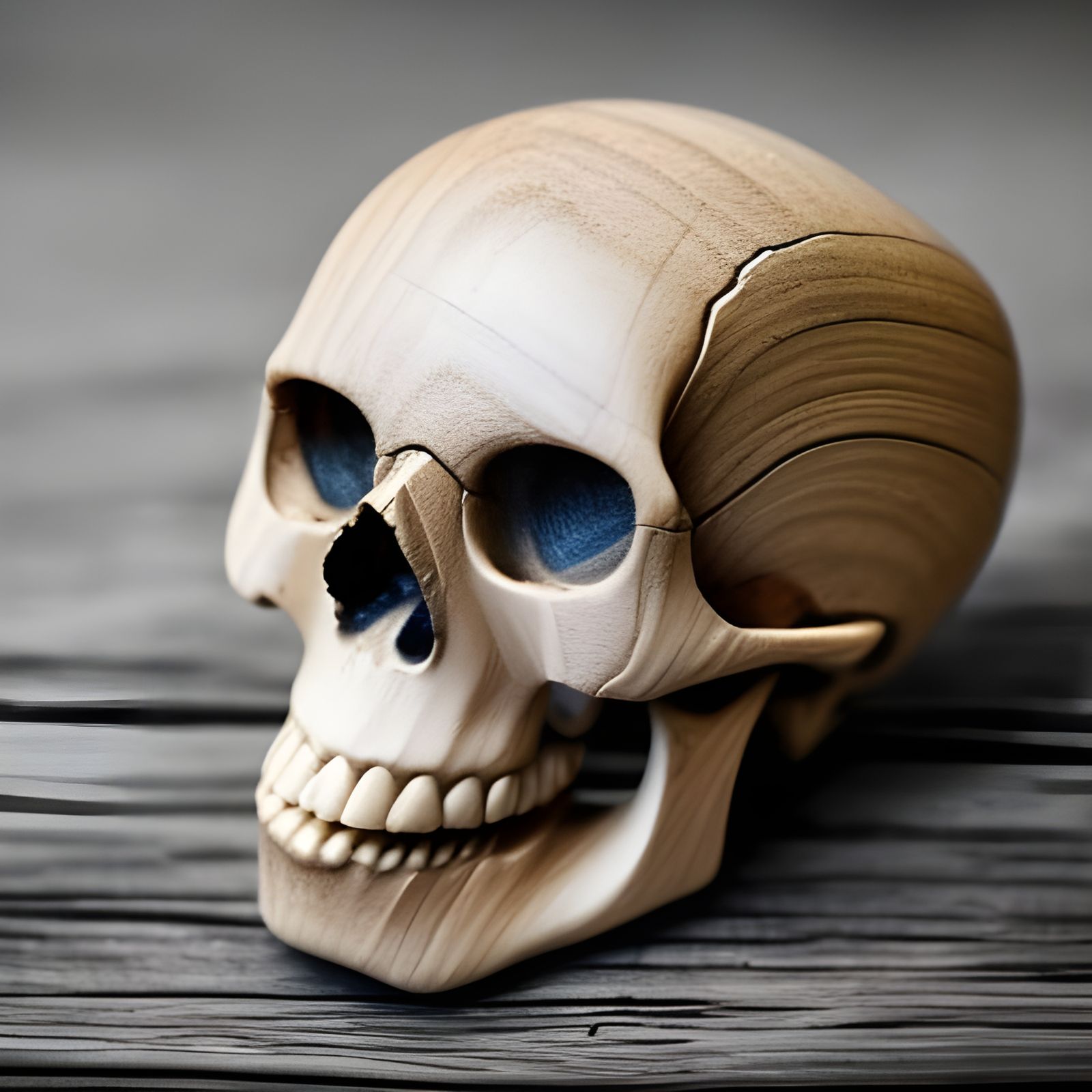 Wooden Skull