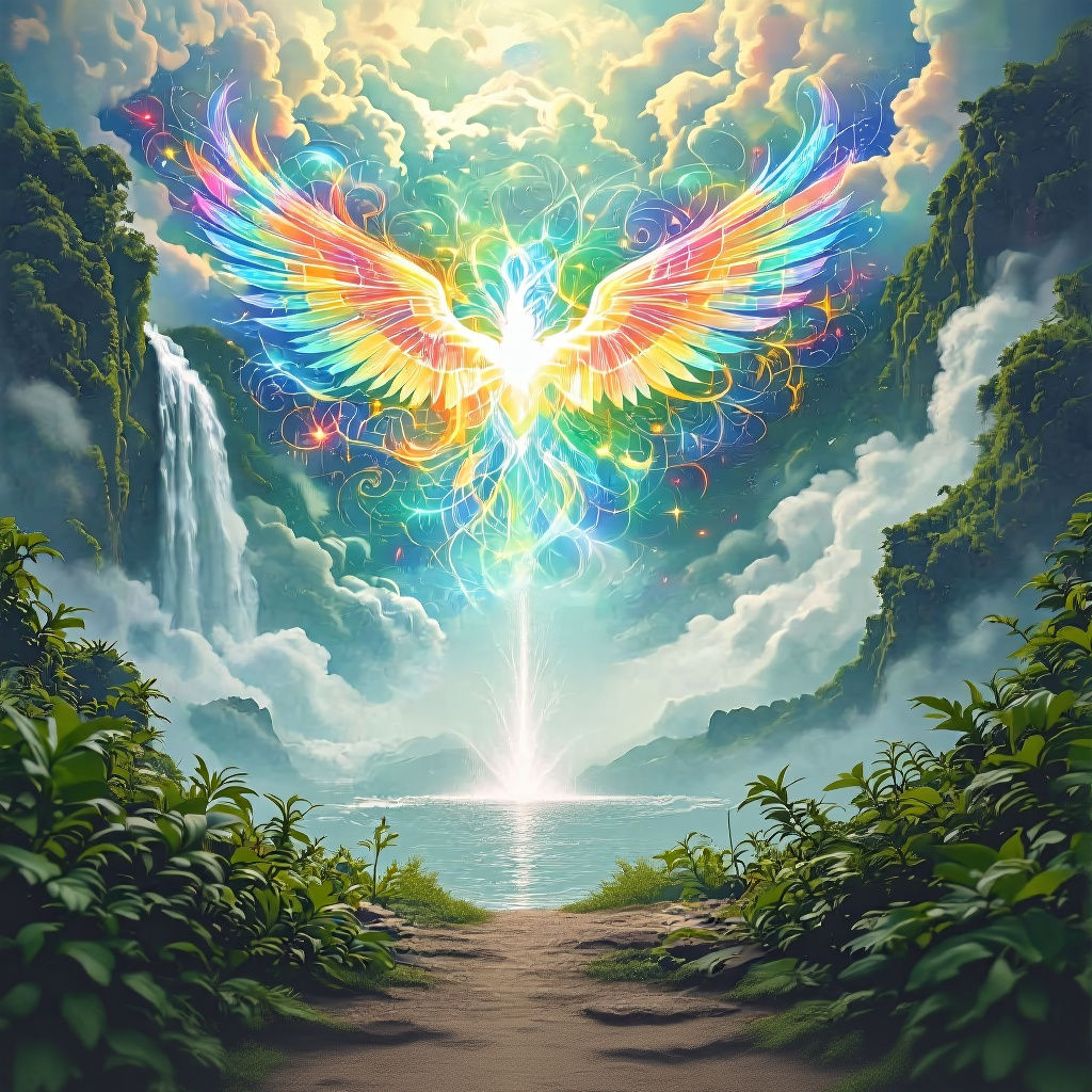 Modern Art Book Cover: Mind Spreading Wings