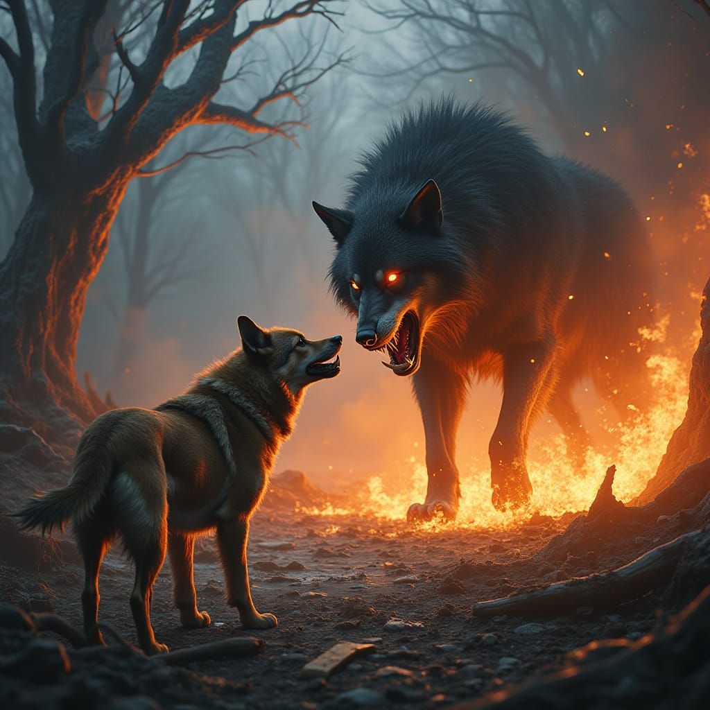 Heroic Dog Defies Raging Inferno