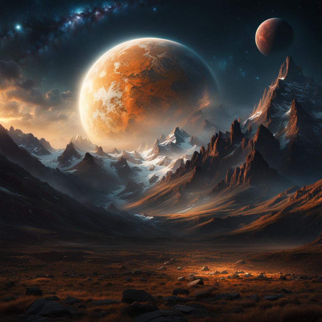 Epic Stars in Dramatic Digital Matte Painting