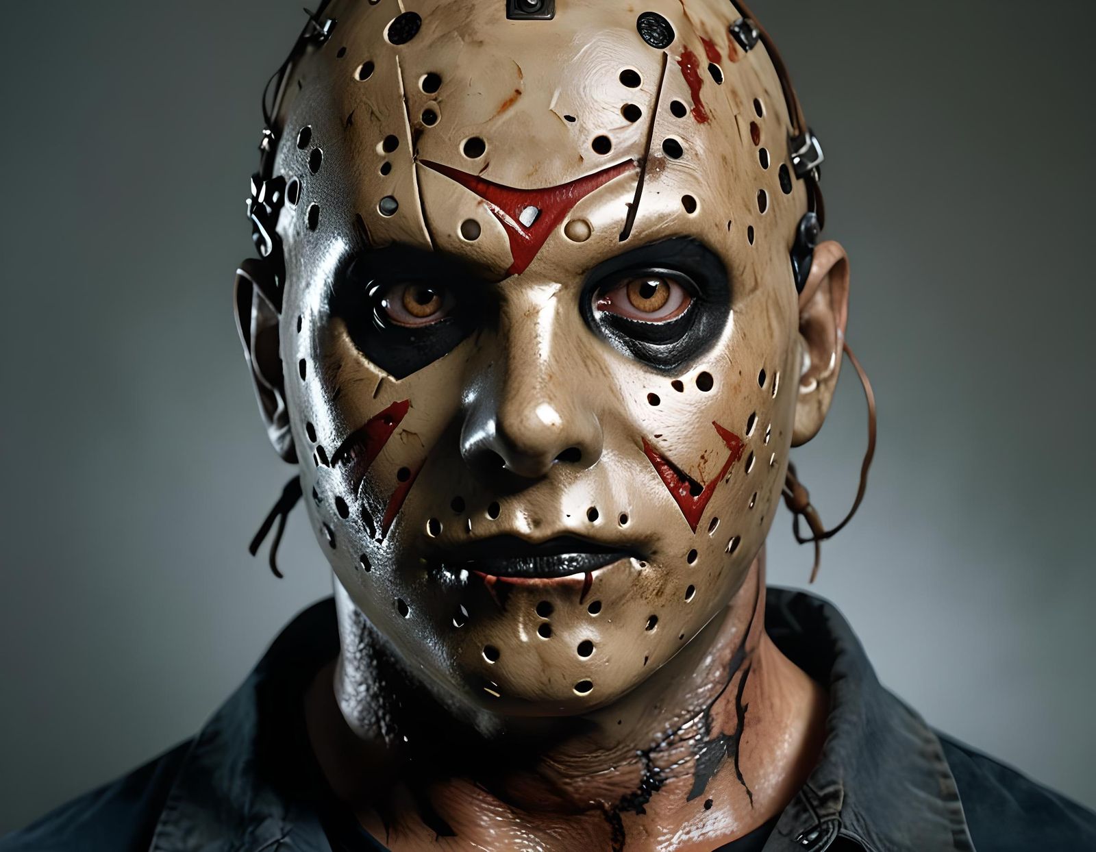 Jason Voorhees Portrait in Professional Photography Style