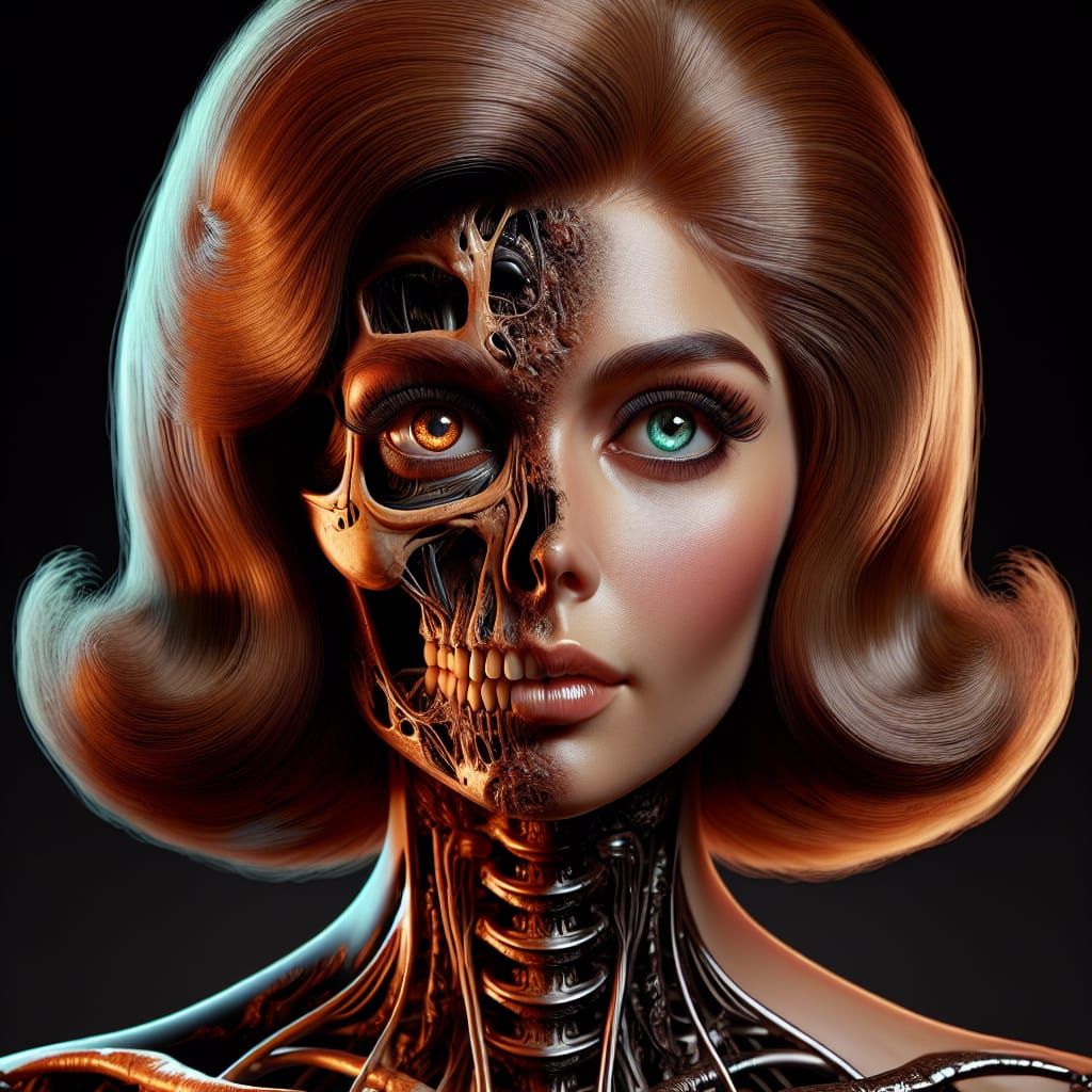 Detailed Fantasy Portrait: Life and Decay