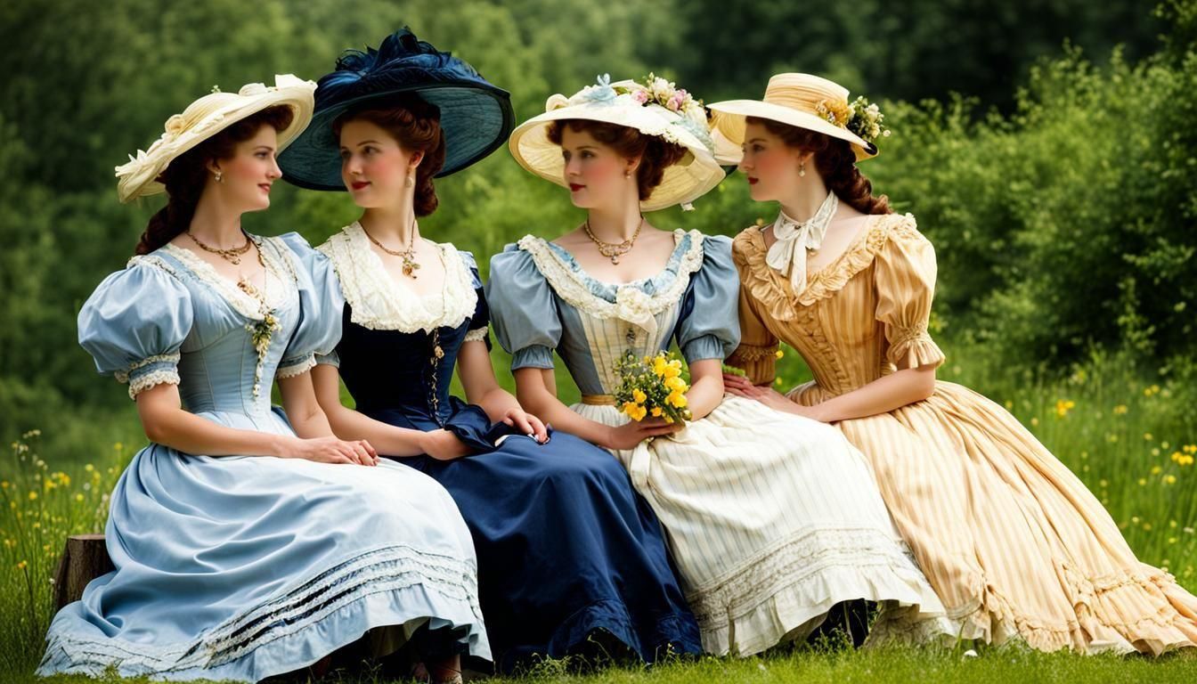 Victorian Women on a Hot Summer Day