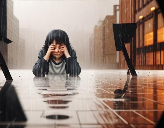 tears falling like  rain