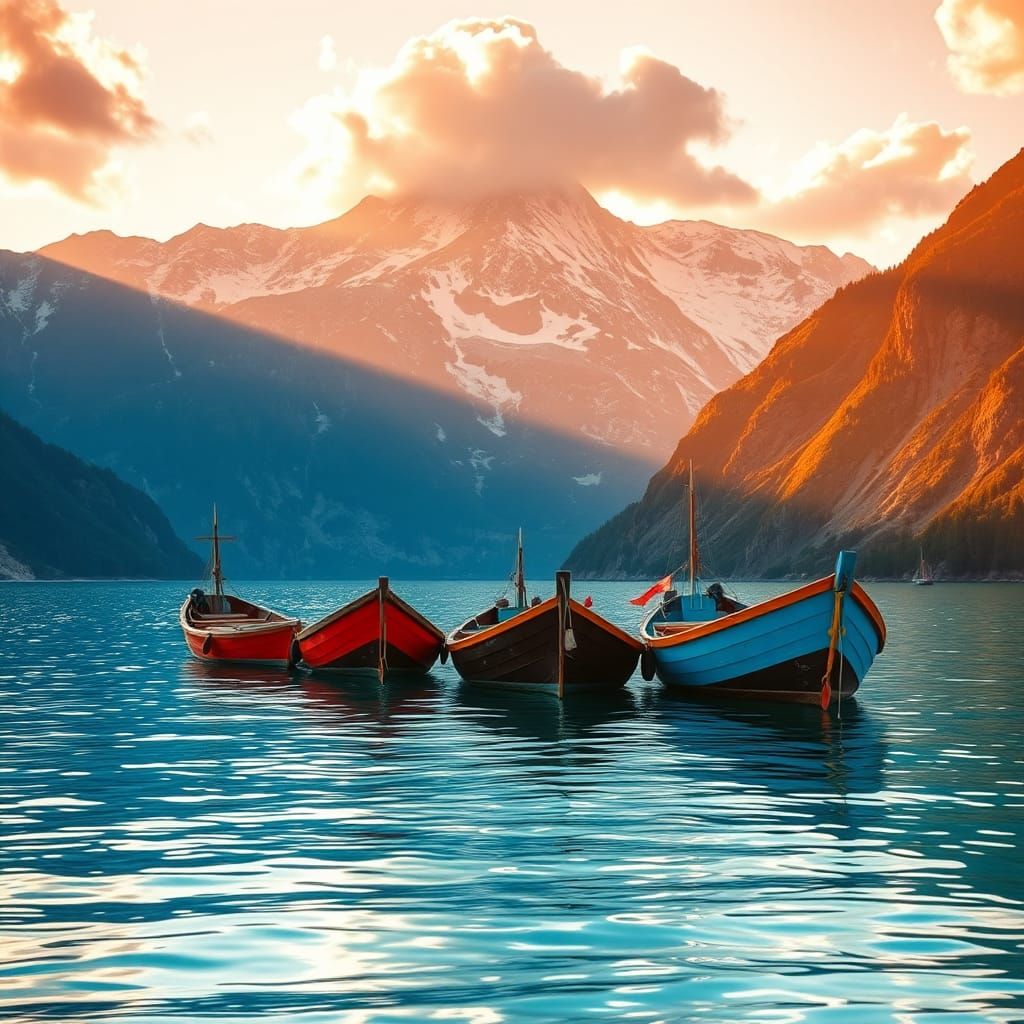 Majestic Dories in Golden Hour Light