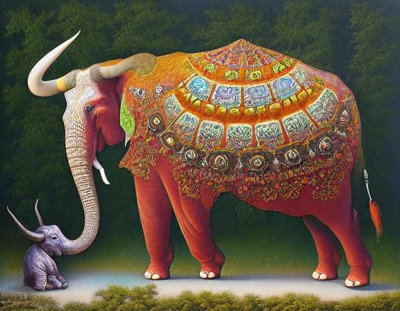 Optical Illusion: Bull and Elephant Pareidolia